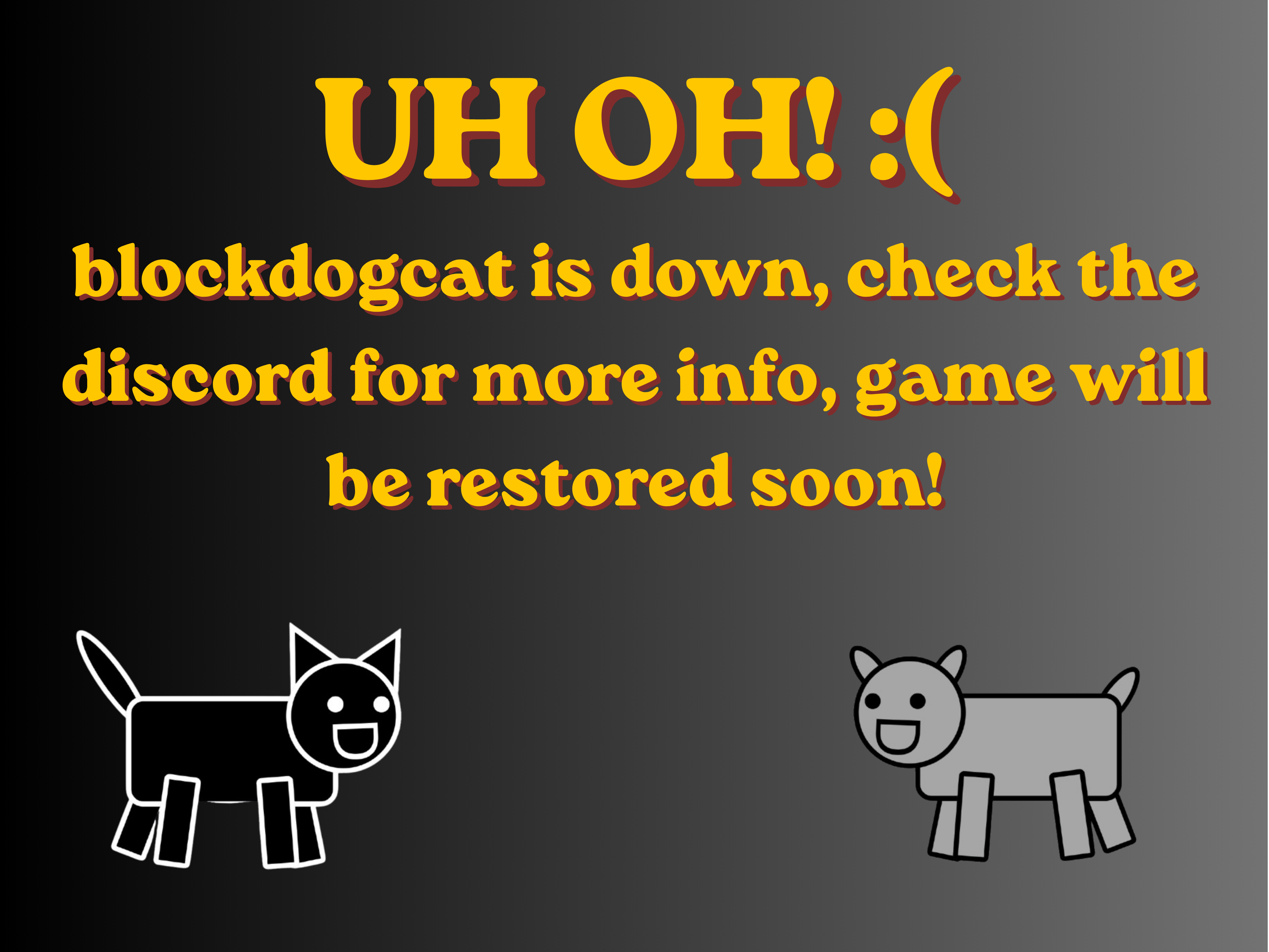 Blockdogcat is temporarily shut down